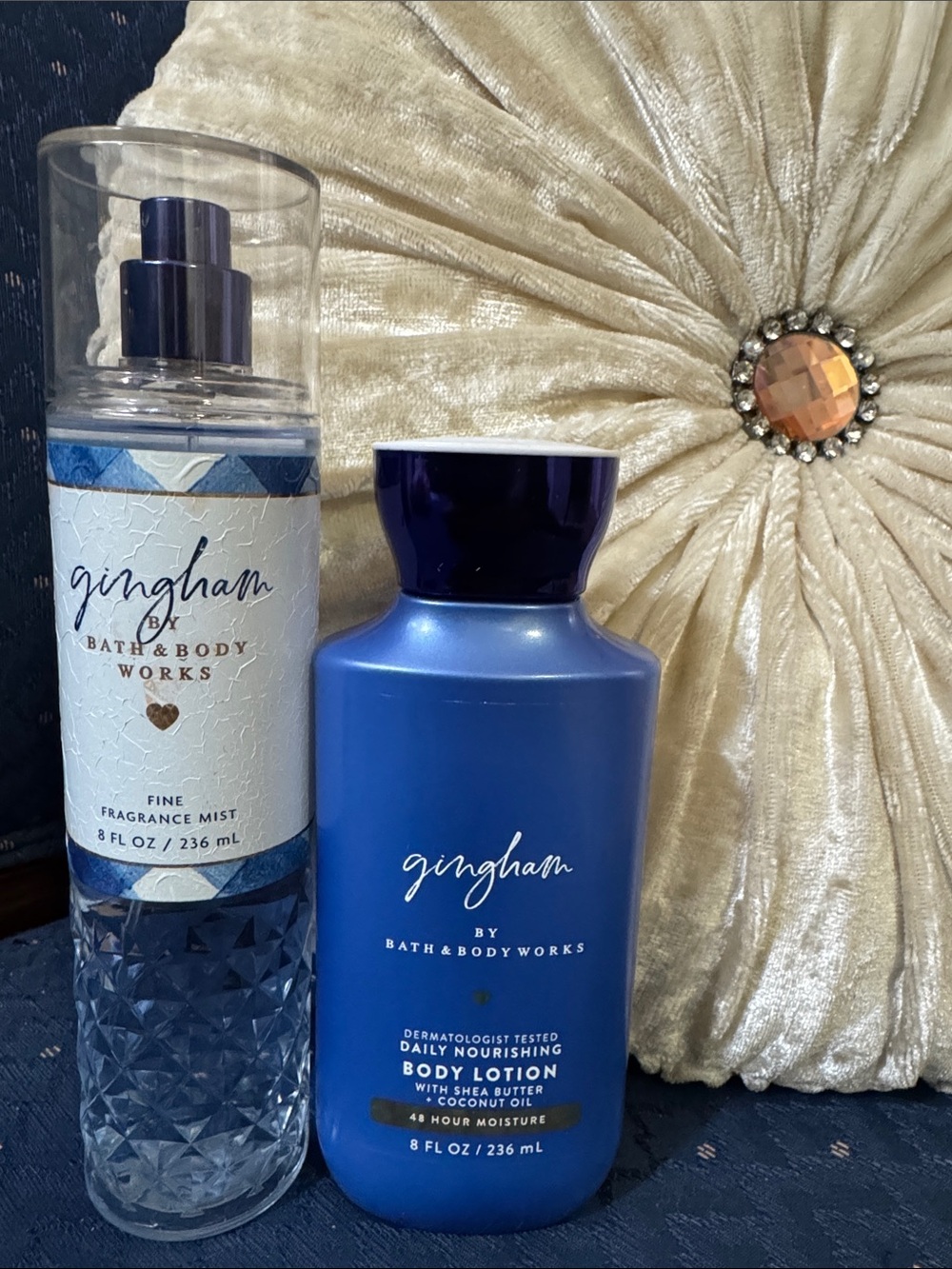 Bath & Body Works Gingham Blue Body Lotion & Fragrance Mist